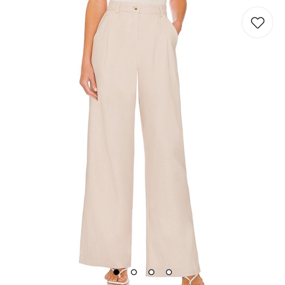 NWT WeWoreWhat High Rise Tweed pleated pants size 6 in créme bruilee